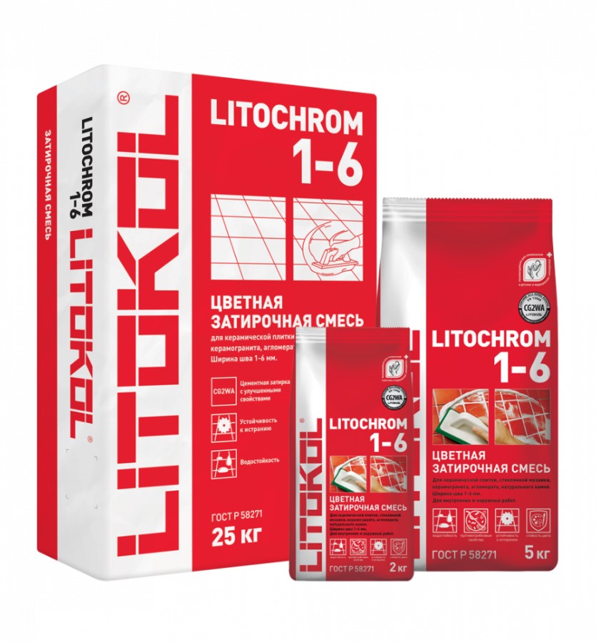 Затирка Litochrom 1-6 (2 кг)